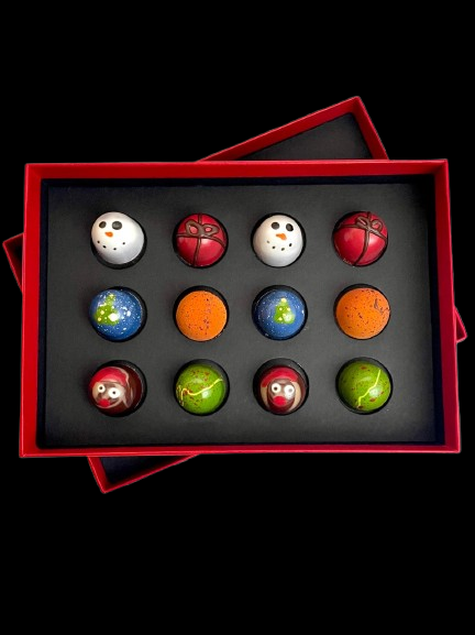 Caja Intensa Navidad – 12 Bombones